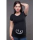 Tehotenské tričko s potlačou - strieborná potlač