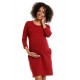 Tehotenské šaty PeeKaBoo - červené