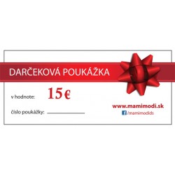 Darčeková poukážka 15 EUR