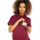 Šaty pre tehotné a dojčiace ženy PeeKaBoo - červené