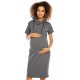 Šaty pre tehotné a dojčiace ženy PeeKaBoo - tmavošedé