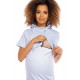 Šaty pre tehotné a dojčiace ženy PeeKaBoo - svetlomodré