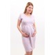 Bledofialové tehotenské šaty