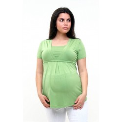 Tehotenské tričko - zelené