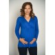 Tehotenské tričko Vanda - kráľovské modré