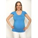 Tehotenské tričko - svetlomodré