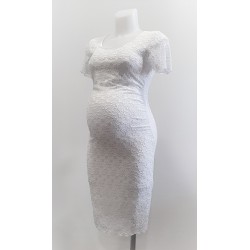 Čipkované svadobné šaty - biele