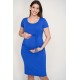 Tehotenské šaty - kráľovské modré