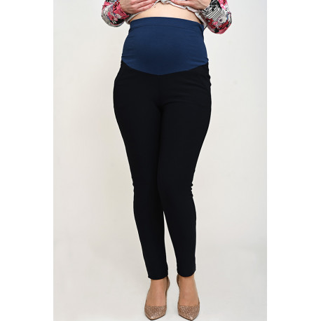 Hrubé tehotenské nohavice - tmavomodré