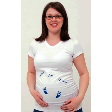 Tehotenské tričko s potlačou Baby On Board