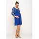 Tehotenské šaty - kráľovské modré