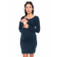 Elegantné tehotenské a dojčiace šaty Aszka - granát - velkosť M