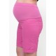 Tehotenské krátke nohavice ružové