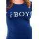 Tehotenské tričko s potlačou It´s a Boy! - tmavomodré